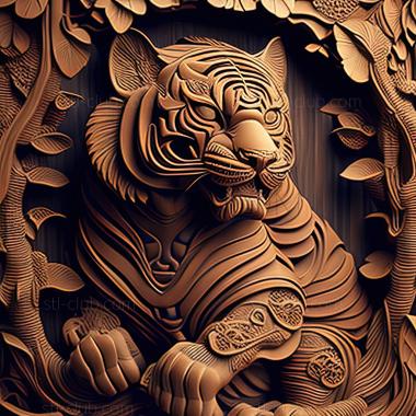 3D мадэль St Master Tigress FROM Panda Kung Fu (STL)